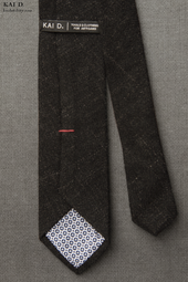 Stipple Weave Linen Wool Tie