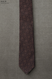 Jacquard Cotton Geo Tie