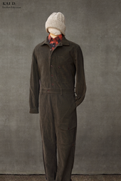 Lindbergh Flight Suit Garment Dyed Corduroy S M
