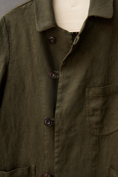 Heavy Linen Anthropologist Coat S M