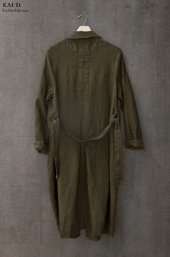 Heavy Linen Anthropologist Coat S M