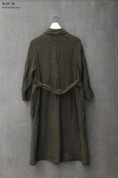 Anthropologist Coat Linen Garment Dyed S
