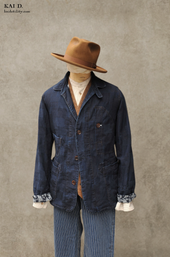 Degas Jacket Patchwork Weave Deep S M L Xl