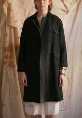 Keaton Trench Coat Heavy Washed Linen Xs S