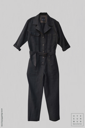 Earhart Jumpsuit Stipple Weave M L