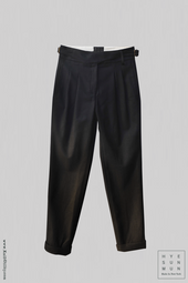 Isa Belted Pants Wool Cashmere Blend S