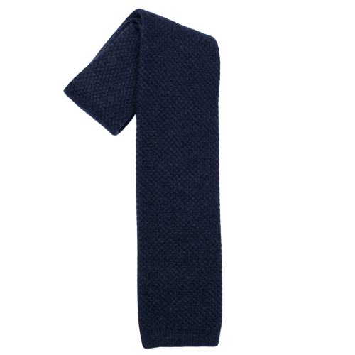 Blue Wool Maglia Tie