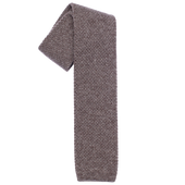 Tortora Melange Wool Maglia Tie