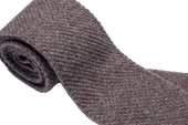 Tortora Melange Wool Maglia Tie