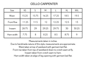 Cello Carpenter Pant Cotton Corduroy