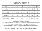 AUSTEN DOUBLE PLEATED PANT - CHARCOAL WOOL TWEED CORDUROY