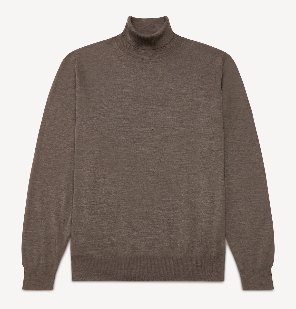 Mink Merino Knit Roll Neck