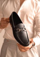 Berto Moccasin In Black Leather