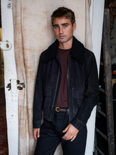 Suede Flight Jacket