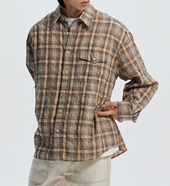 Uneven Checked Shirt