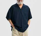 Venti Linen Mix Popover Shirt