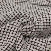 Open Collar Shirt In Big Waffle Cotton Mix Knit