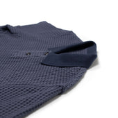 Polo In Big Waffle Cotton Mix Knit