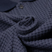 Polo In Big Waffle Cotton Mix Knit