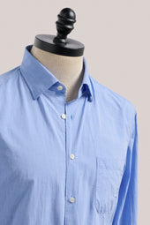 Bronte Lightweight Summer Shirt Cornflower Seersucker