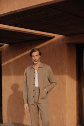 Sepia Capri Collar Overshirt