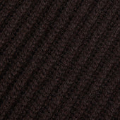 Superfine lambswool shawl coat in dark brown