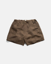 SHELTER CAMP SHORTS - COYOTE LINEN TWILL