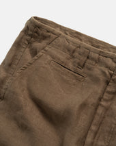SHELTER CAMP SHORTS - COYOTE LINEN TWILL