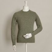 Shetland Sweater In Olive