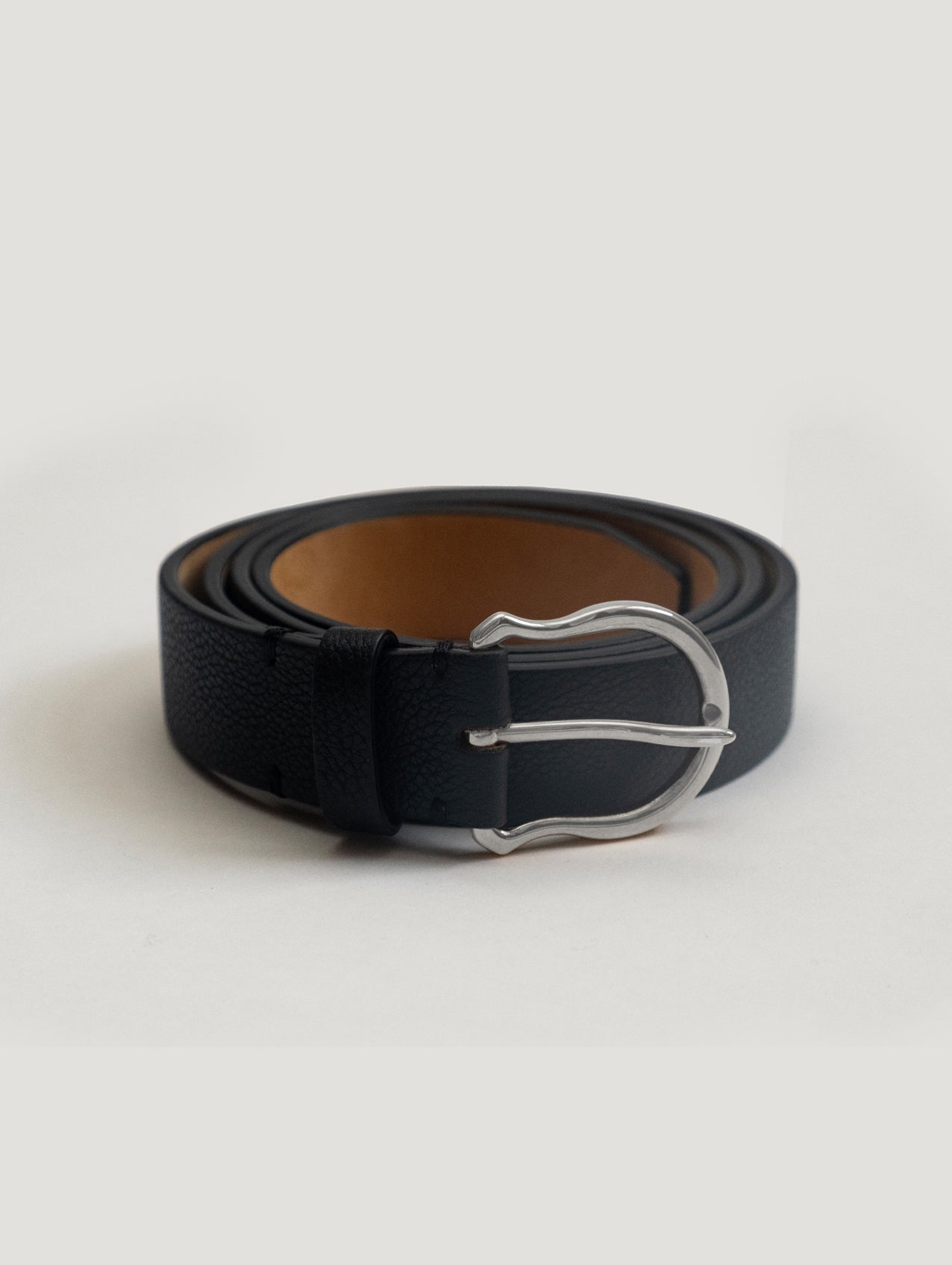 Grain Silver Shield Buckle Belt