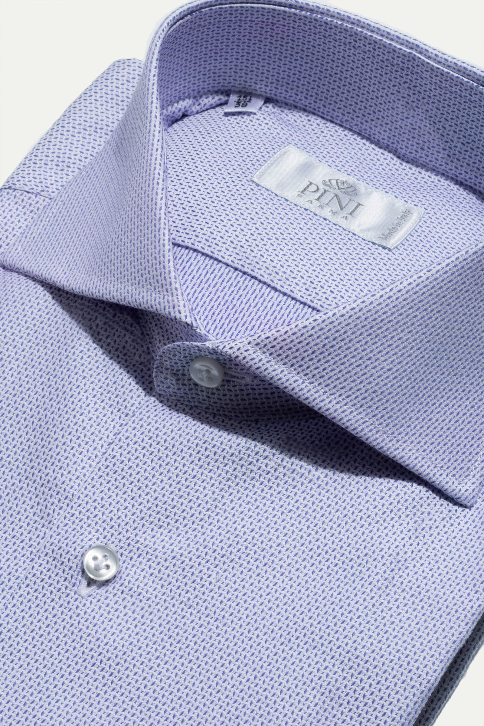 Light Textured Shirt Made In Italy