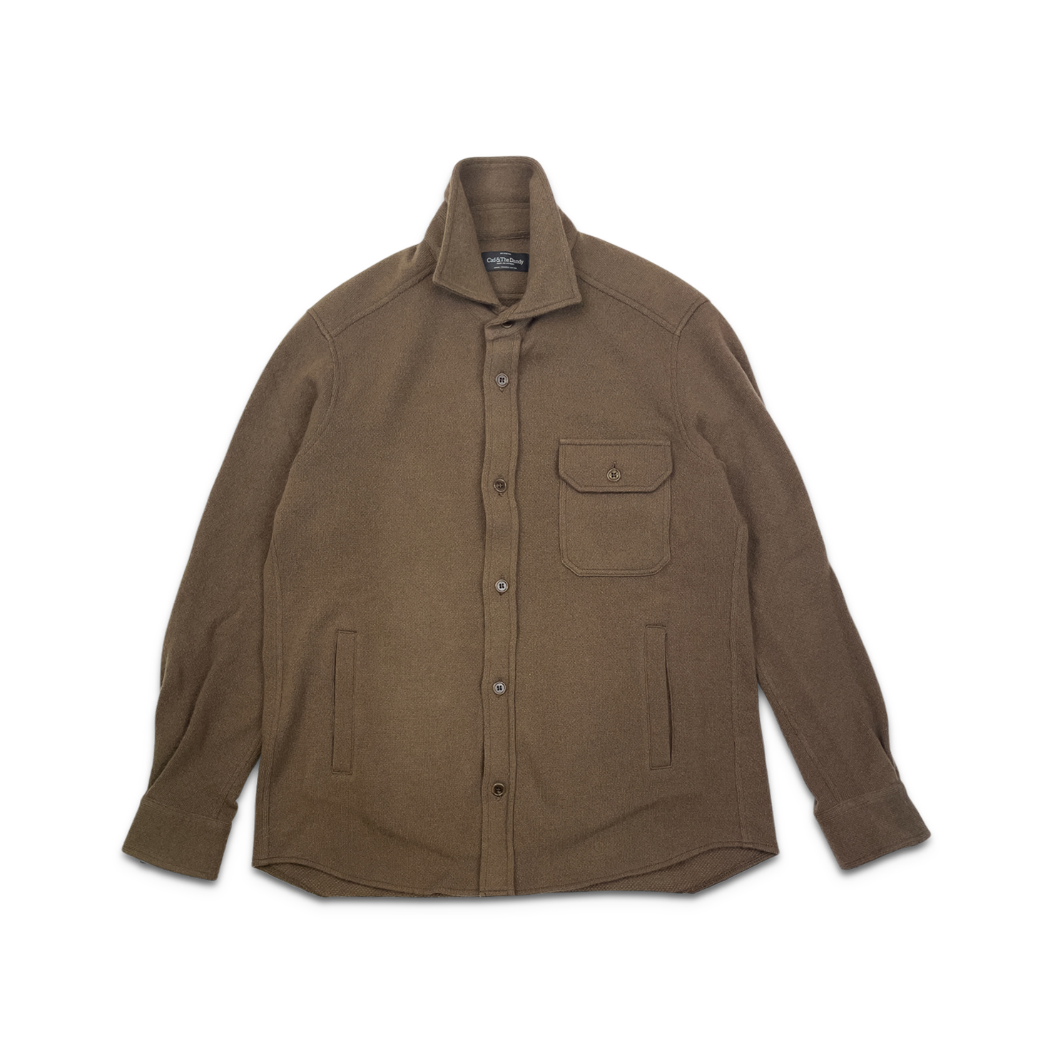 Knitted Shirt Jacket In