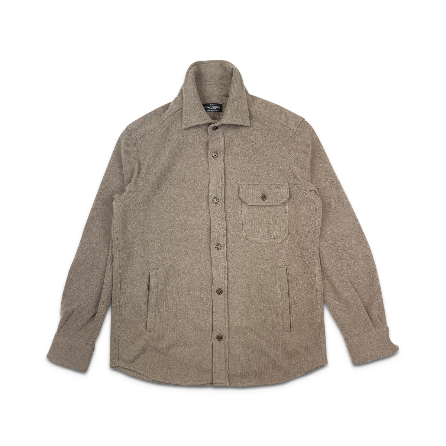 Knitted Shirt Jacket In