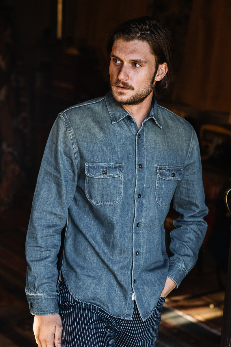 The Brace Shirt 7oz Denim - Craig - XXL