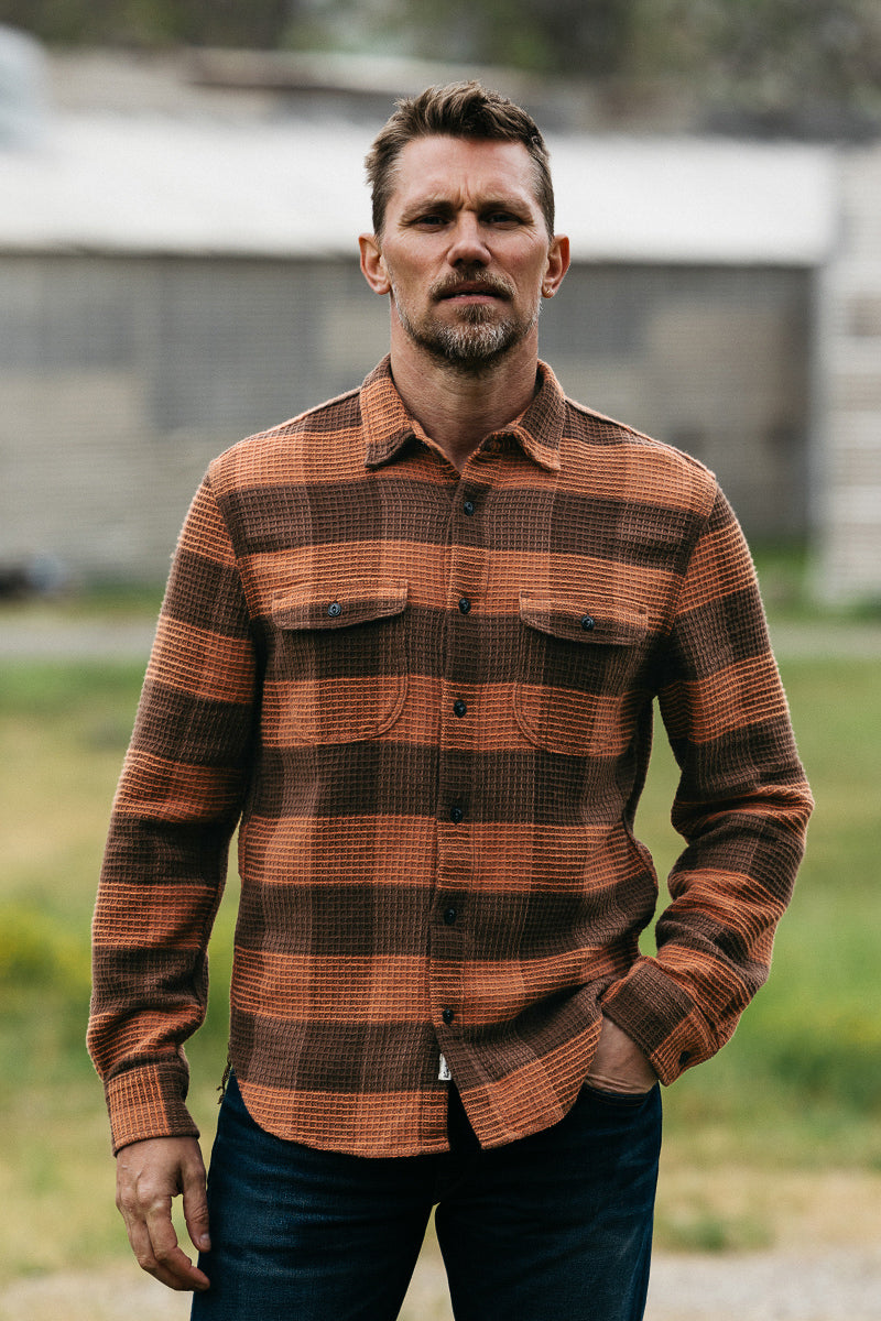 The Brace Waffle Plaid - Campfire - XXL