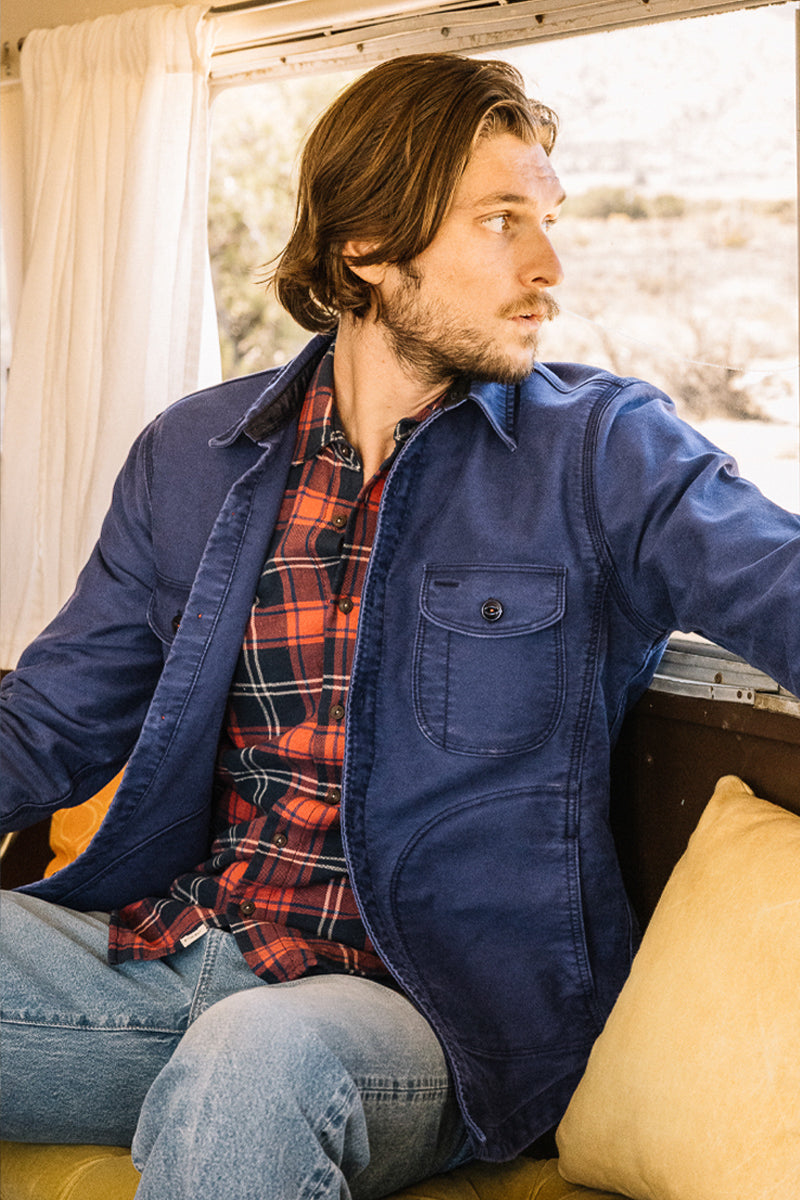 The Anvil Moleskin- Weathered Navy - XXL