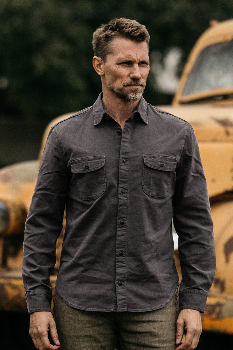 The Brace Stretch Oxford - Charcoal - XXL