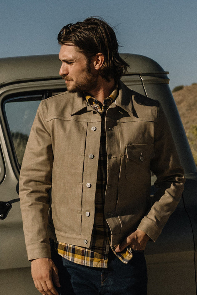 The Blade - Army Beige Raw 14oz Selvedge - XXL