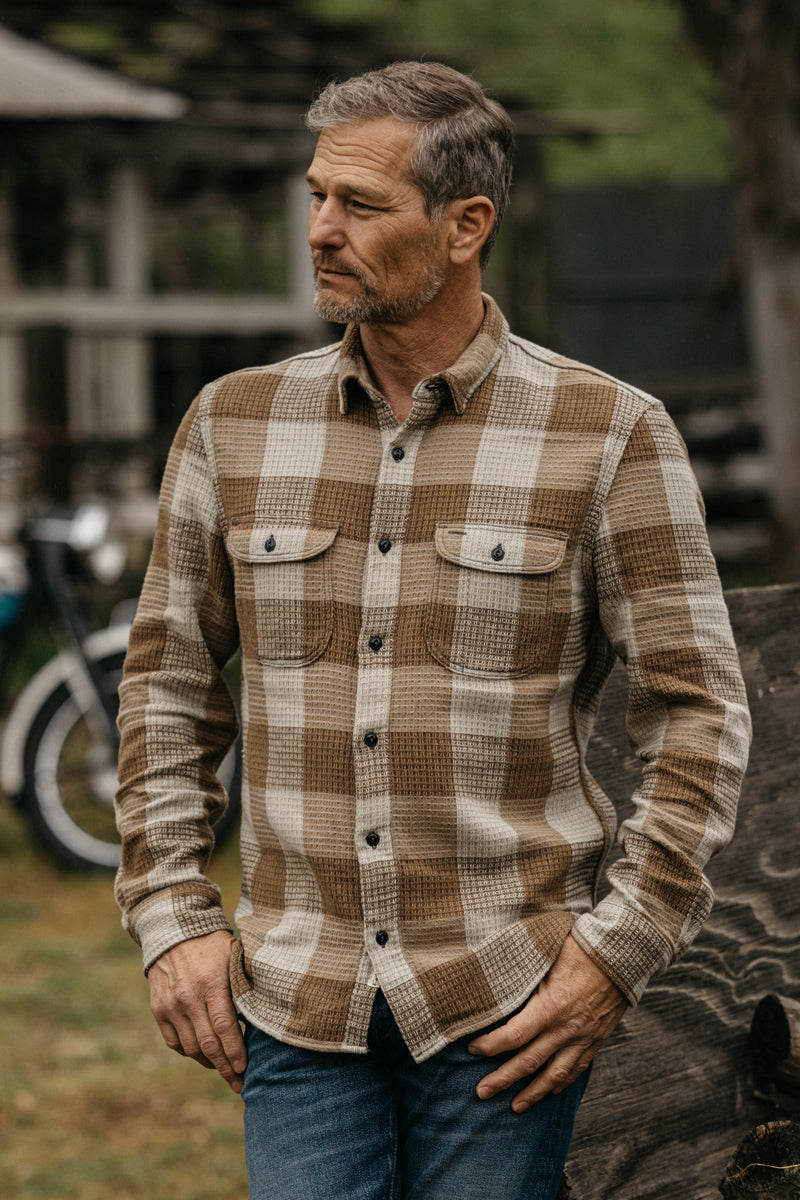 The Brace Waffle Plaid - Fog - XXL