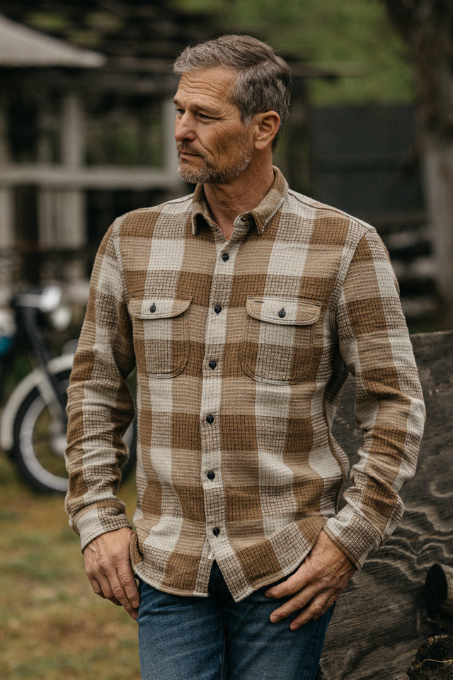 The Brace Waffle Plaid - Fog - XXL