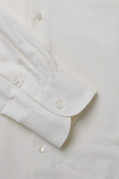 Spread Collar Shirt Cotton Silk Slub