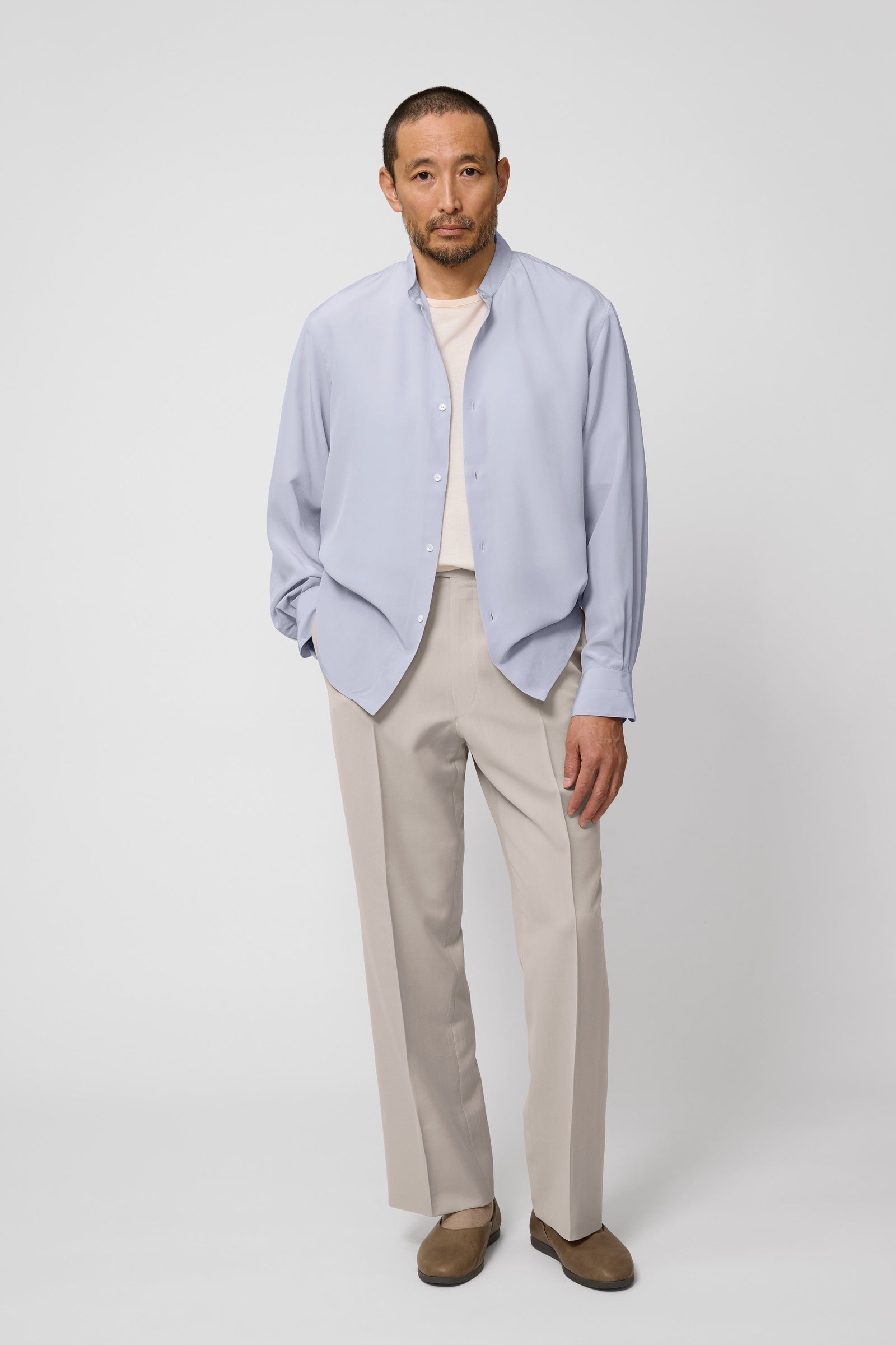 Band Collar Shirt