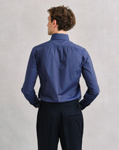 Ink Blue Hidden Button Down Shirt