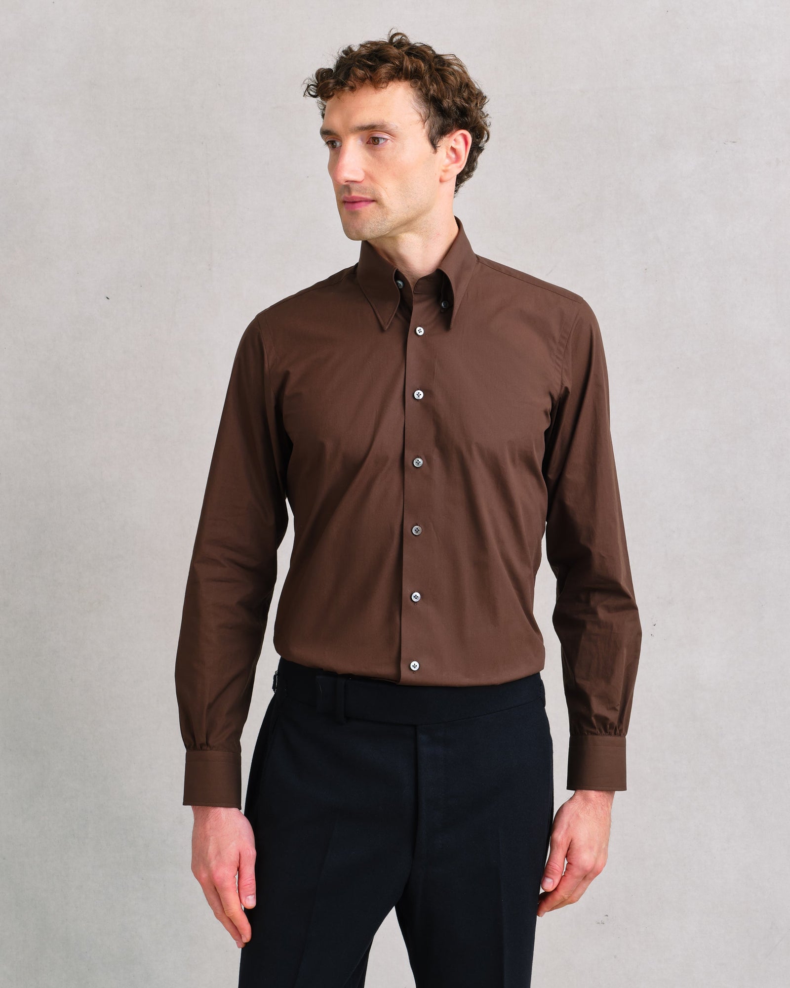 Hidden Button Down Shirt