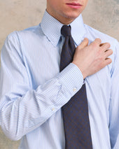 Multi Stripe Tab Collar Shirt