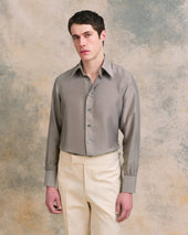 Light Bronze Silk Shirt