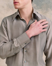 Light Bronze Silk Shirt