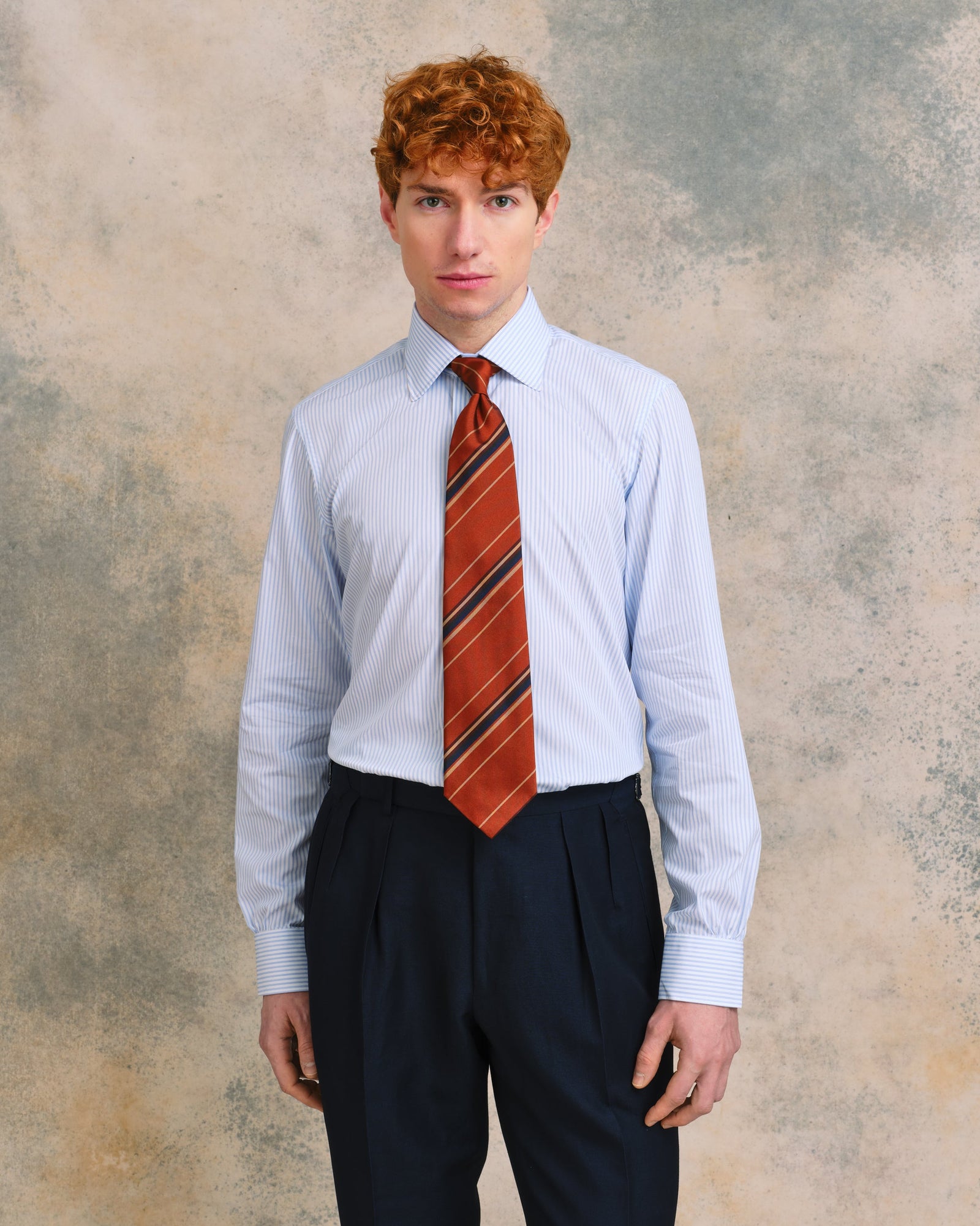 Multi Stripe Classic Collar Shirt