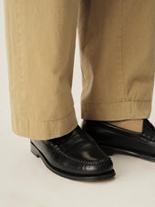 Black Leather G.H. Bass X Buck Mason Larson Loafer