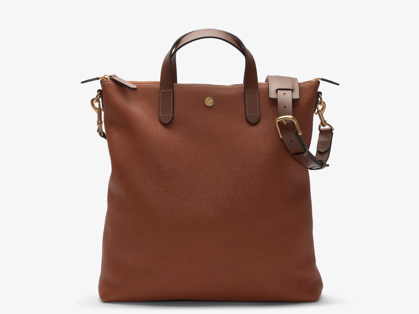 Shopper, Leather - Tabac/Cuoio